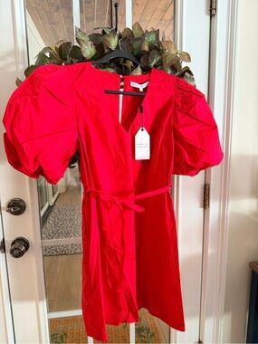 Game Day red mini dress English Factory